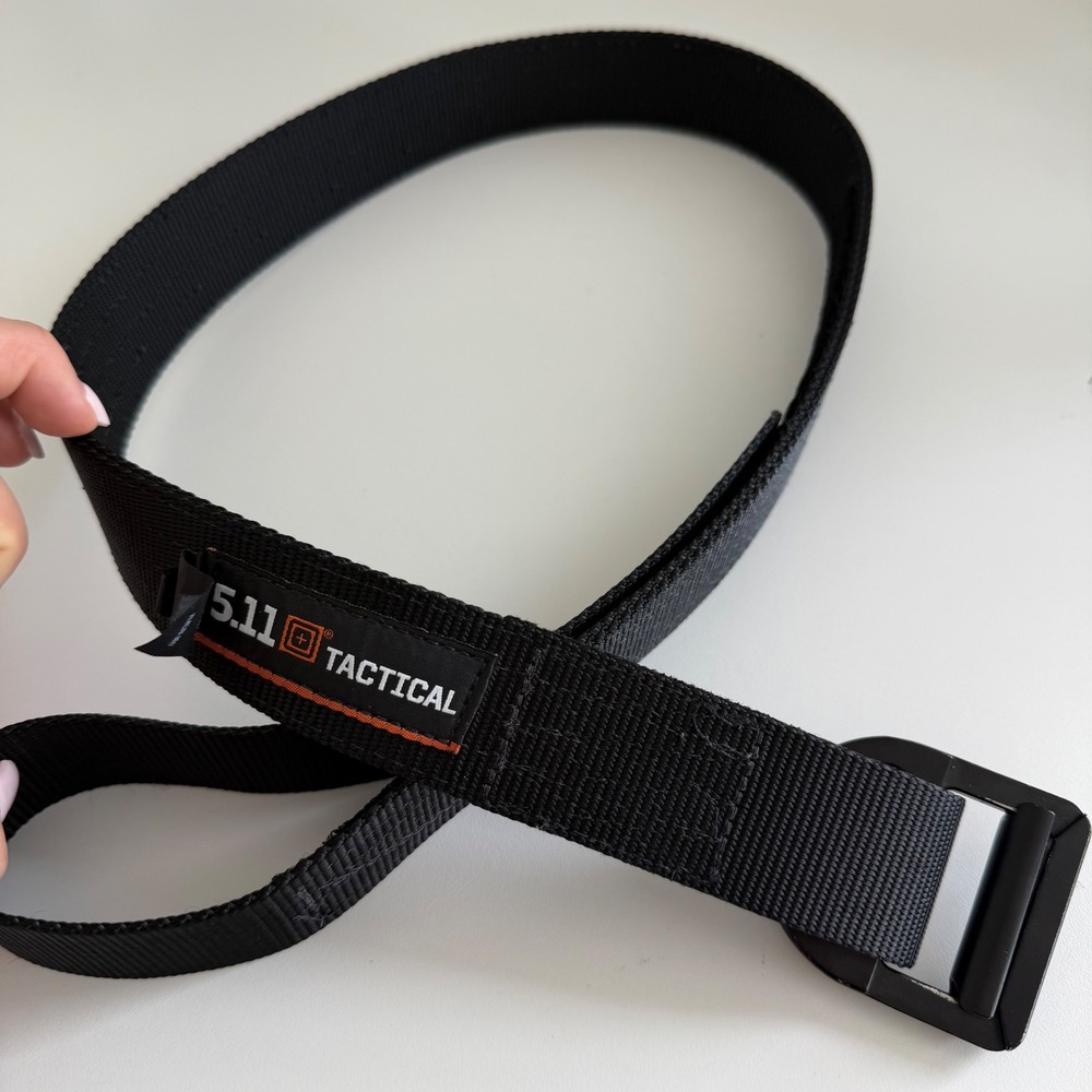 5.11 Tactical Trainer Belt Black Nylon Webbing 1.5 Inch Wide Large 59409